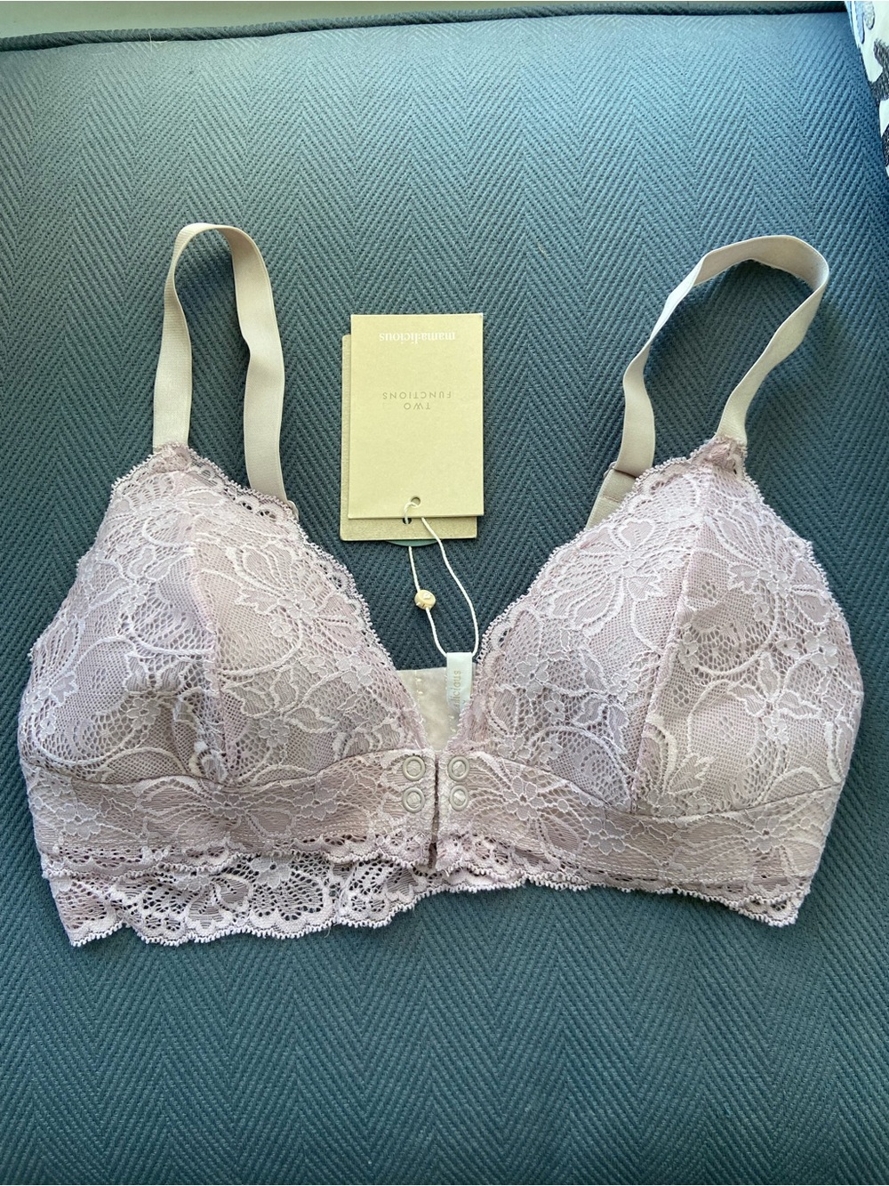 Mama Licious Lace Nursing Bralette in lilac